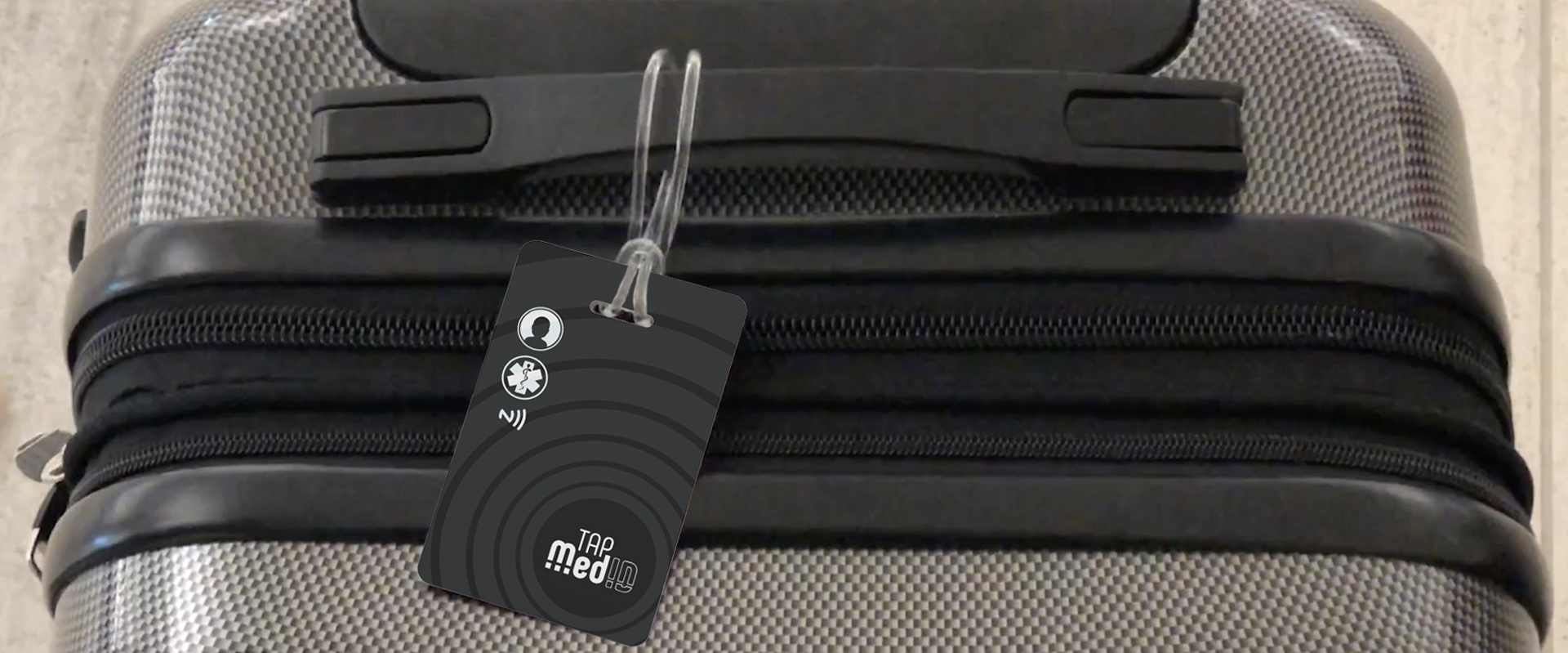 TapMedID Luggage tag